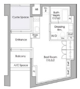 プライムガーデン駒沢大学305の間取り