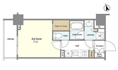 BluRock青葉台(ブルロック青葉台)304の間取り