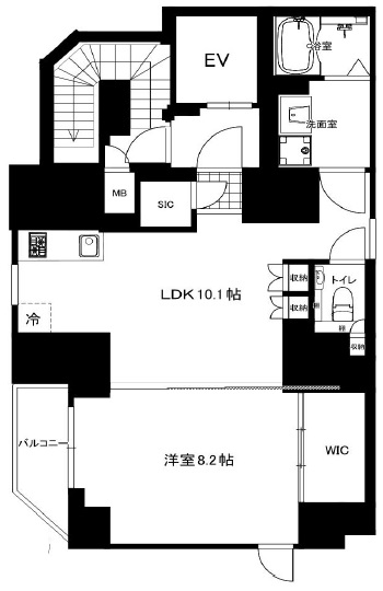 CREAL premier恵比寿201の間取り