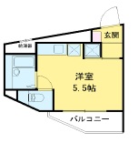 カルチェブラン恵比寿301の間取り