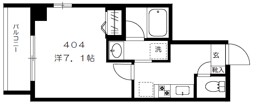 M’s下北沢404の間取り