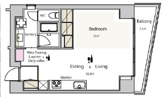 ワインアパートメント901の間取り