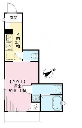 ストラーダ上目黒201の間取り