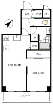 ジョワイユ用賀203の間取り