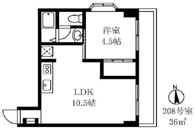 ミキハウス208の間取り