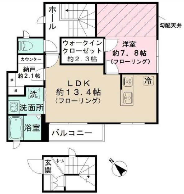 MANOA（マノア)202の間取り