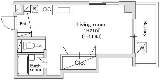 八雲プレイス401の間取り