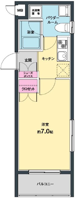 アヴェニュー松見坂202の間取り