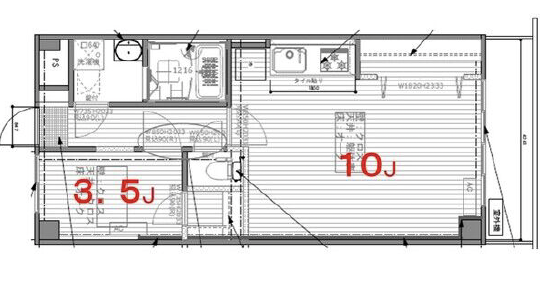 リフィオ三軒茶屋2-Bの間取り