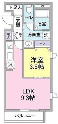 AKS三宿フラッツ302の間取り