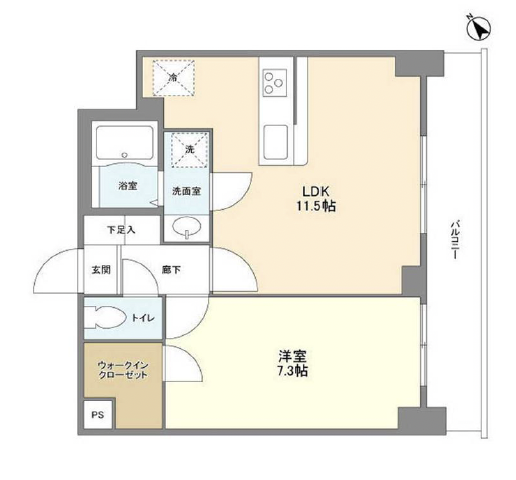 三茶802の間取り