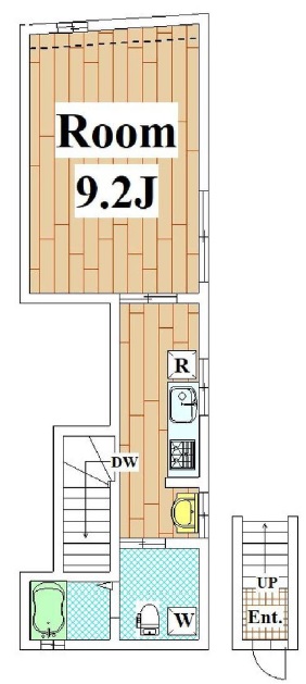 池尻コートパサージュ202Aの間取り