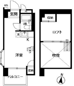 ドマーニ弦巻401の間取り