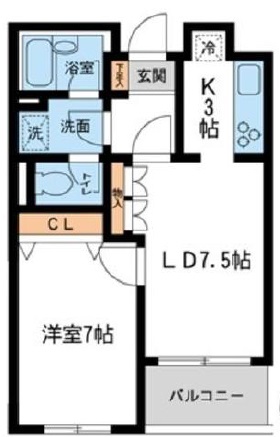 ローレルフラット403の間取り