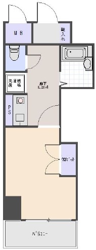 ロイヤルパレス目黒302の間取り