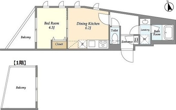 プライムアーバン目黒東山305の間取り