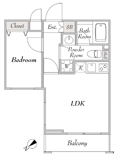 ミリアレジデンス桜新町102の間取り