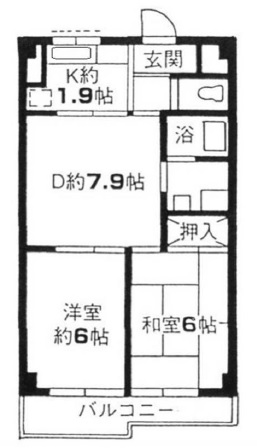 べリエール弦巻204の間取り