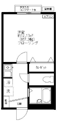ジュンテラス小野105の間取り