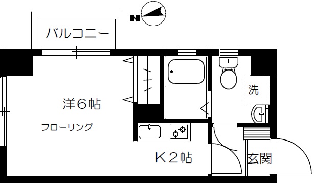 ダージリンコート下北沢102の間取り