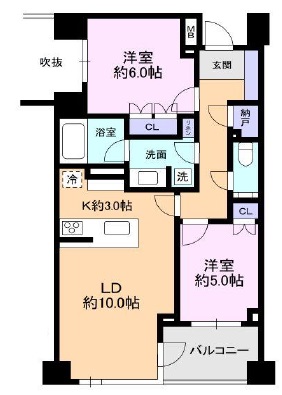 ザ・パークハウス上目黒ピアース409の間取り
