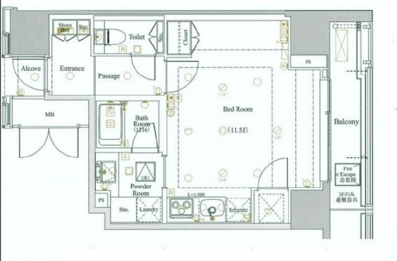 モデルノトッレ松濤1101の間取り