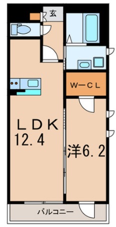 シャレー自由が丘カワベ第16201の間取り