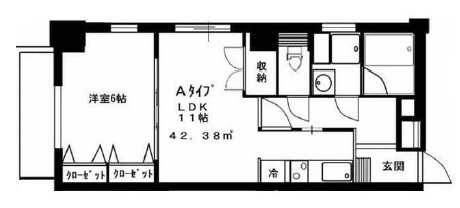 柿の木坂エミネンス401の間取り