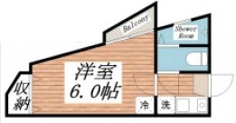 三軒茶屋マンション0206の間取り