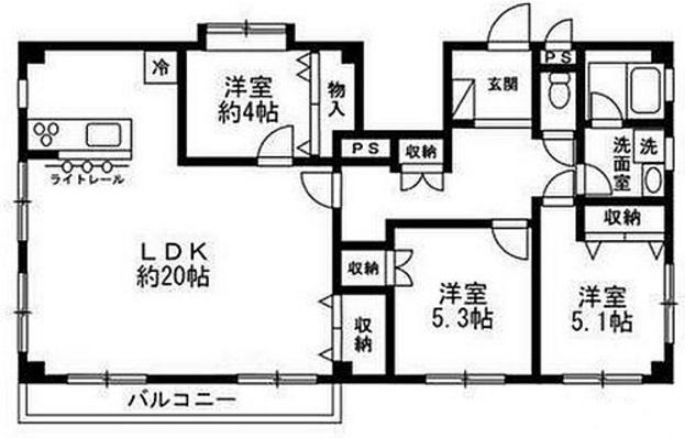 プランドール2332Fの間取り