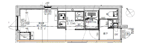 エルファーロ池尻301の間取り