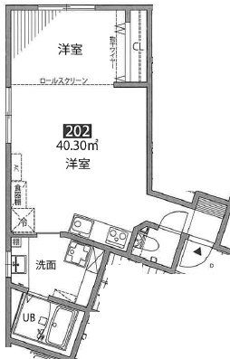 桜新町テラス202の間取り