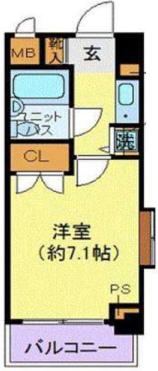 藤和シティコープ自由が丘405の間取り