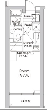 カスタリア渋谷櫻丘204の間取り