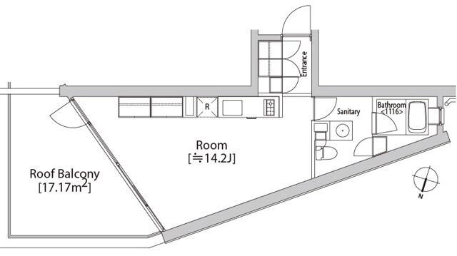 カスタリア渋谷櫻丘502の間取り