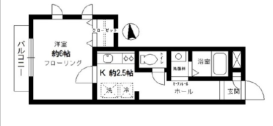 カーサ碑文谷201の間取り