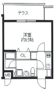 ジョイシティ駒沢大学102の間取り