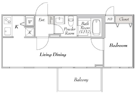 ミリアレジデンス桜新町501の間取り
