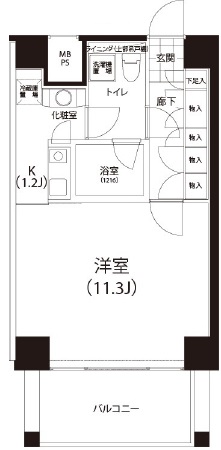 クイズ恵比寿704の間取り