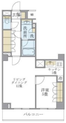 Brillia ist 北沢304の間取り