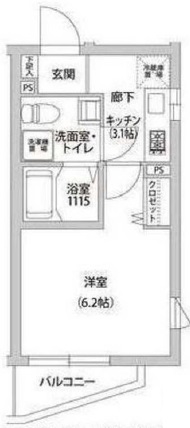 グランデュオ北沢102の間取り