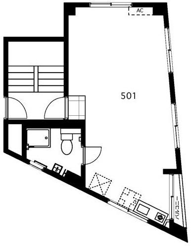 大橋フォートレス501の間取り