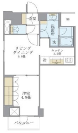 Brillia ist 北沢306の間取り