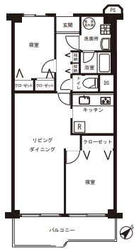 目黒台スカイマンション225の間取り