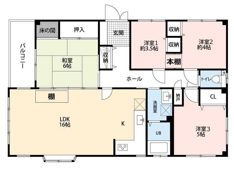 深沢4丁目マンション1Fの間取り