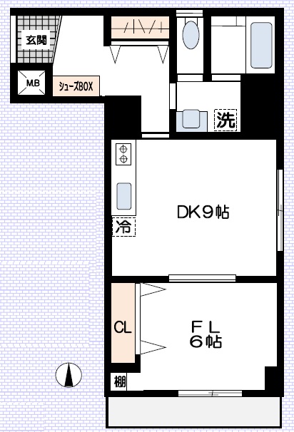 TK青葉台（ティーケー青葉台）304の間取り