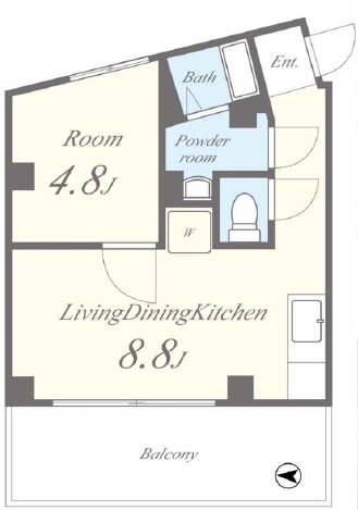 セレステ三軒茶屋304の間取り