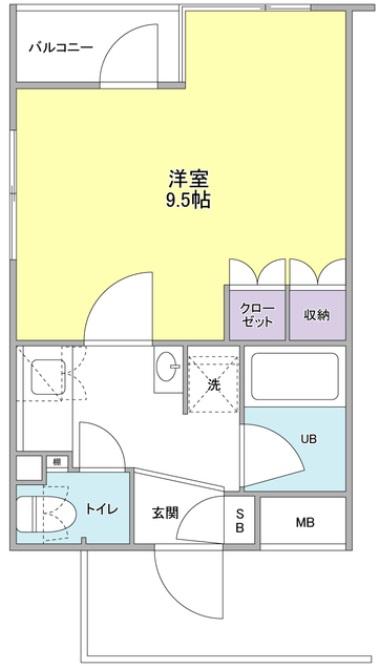 ディアレンス西麻布204の間取り