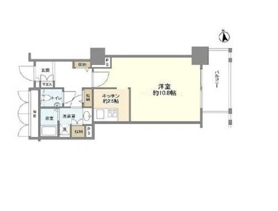 代官山アドレスザ・タワー702の間取り