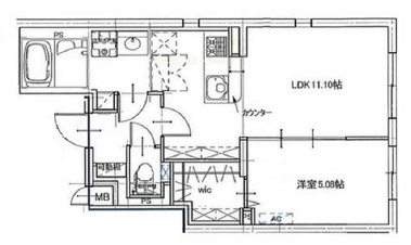 NOZOMIO premier三軒茶屋201の間取り